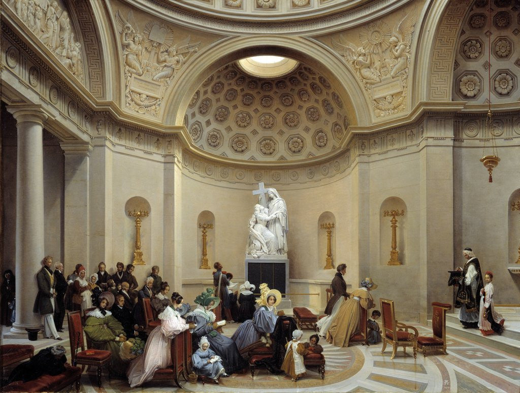 Detail of Ceremony at the expiatory chapel in 1835 by Lancelot Theodore Turpin de Crisse