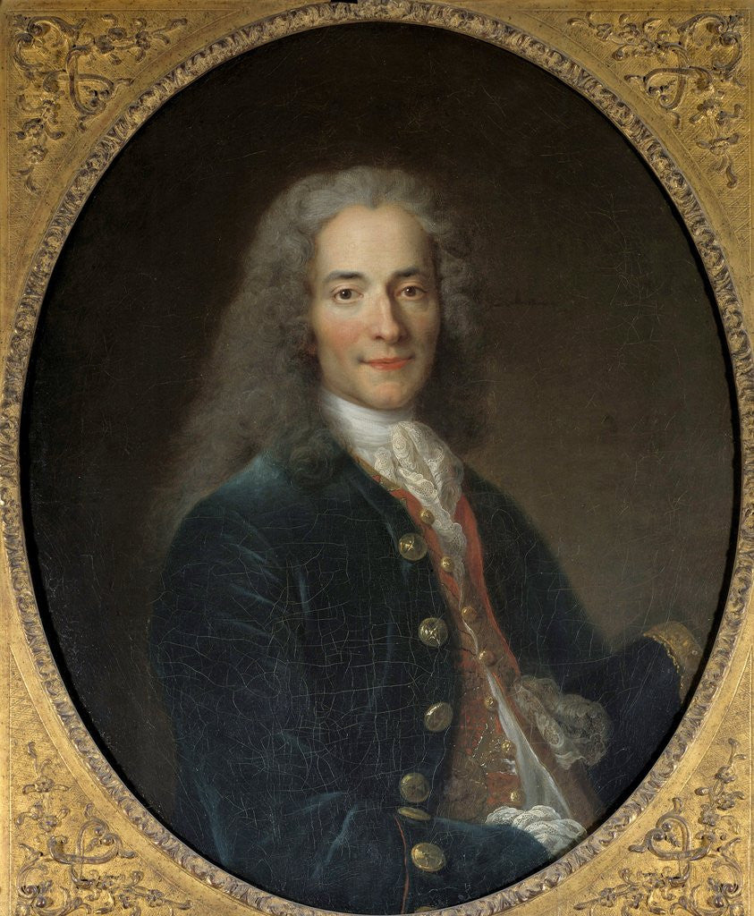 Detail of Portrait of Voltaire at the age of 24 by Corbis