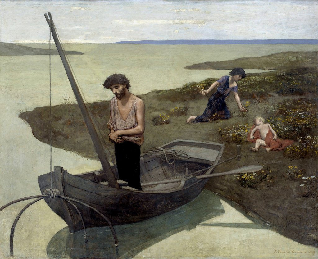 Detail of The Poor Fisherman, by Pierre Puvis de Chavannes