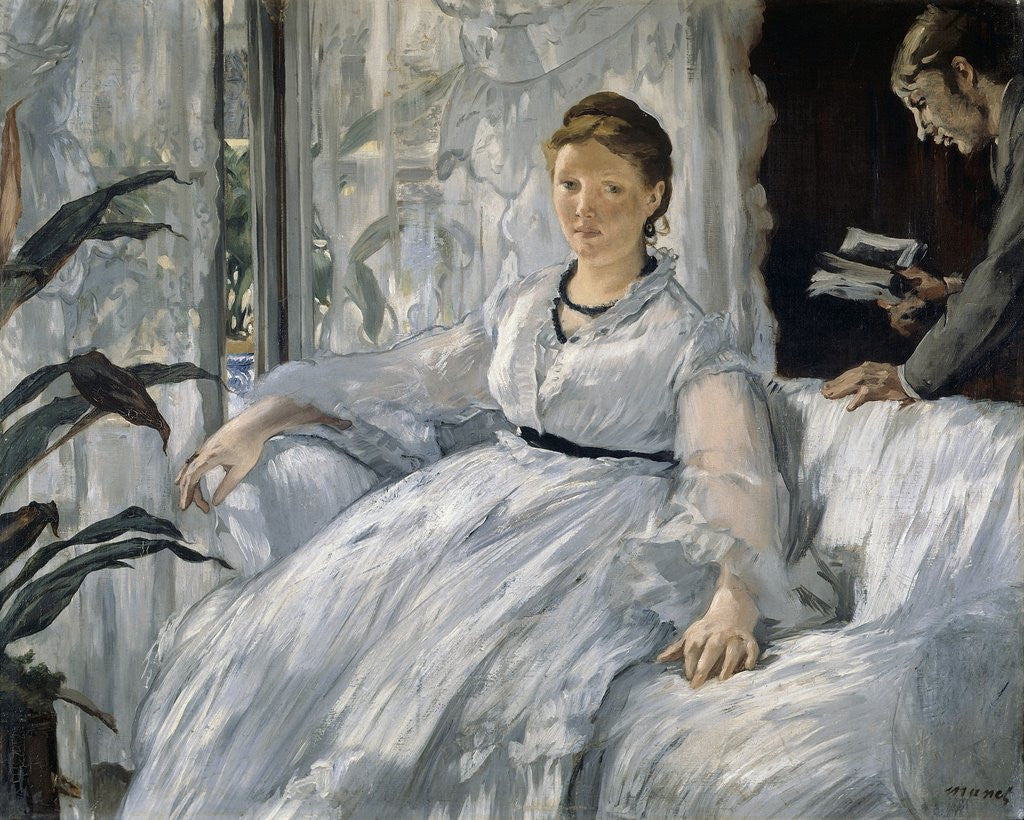 Detail of The Reading (The Lecture) by Edouard Manet