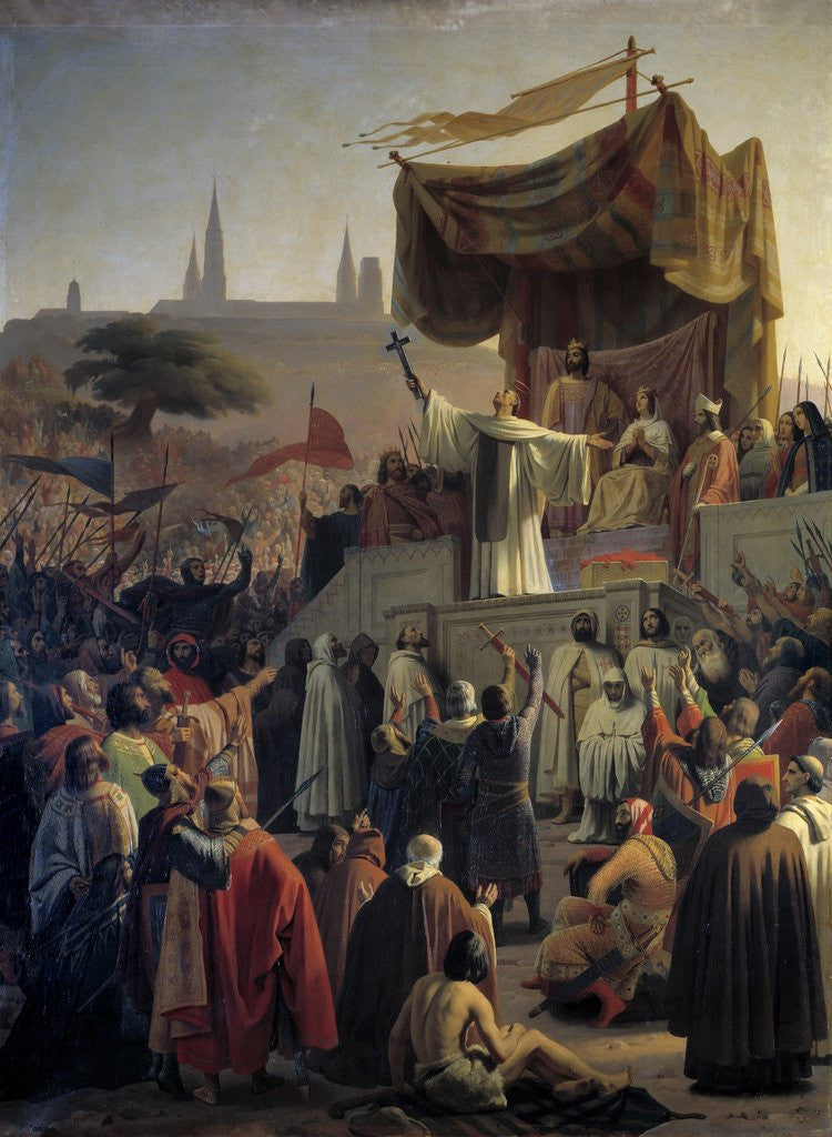 Detail of Saint Bernard of Clairvaux preaching the Second Crusade in 1146 by Anonymous
