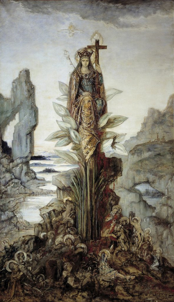 Detail of The Mystic Flower by Gustave Moreau