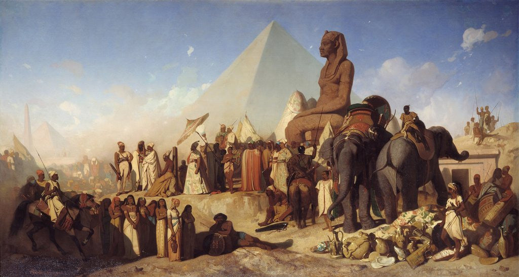 Detail of Cambyses and Psammenitus by Jean Adrien Guignet