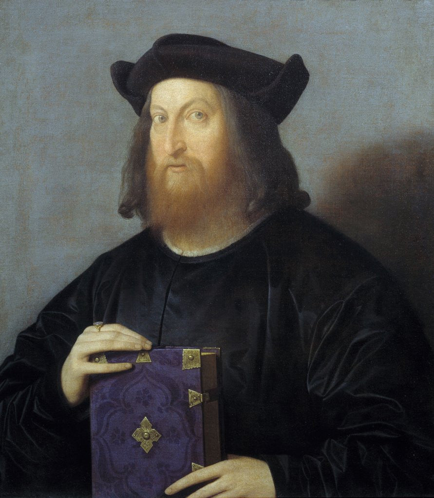 Detail of Portrait of Giangiorgio Trissino by Vincenzo Catena