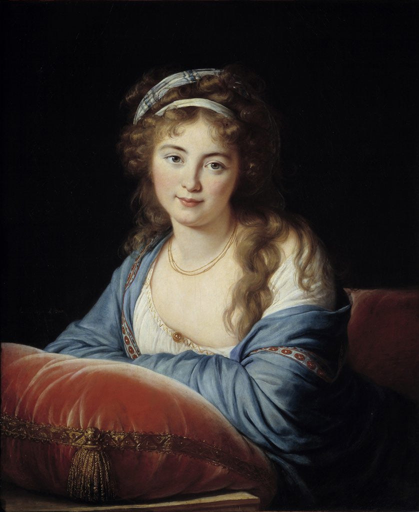 Detail of Portrait of the Countess Catherine Vassilievna Skavronskaia by Elisabeth Vigee-Lebrun