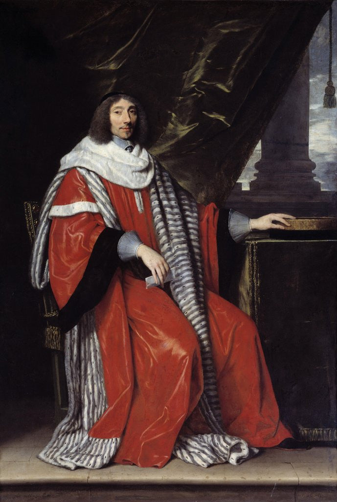 Detail of Portrait of Jean Antoine de Mesme by Philippe de Champaigne
