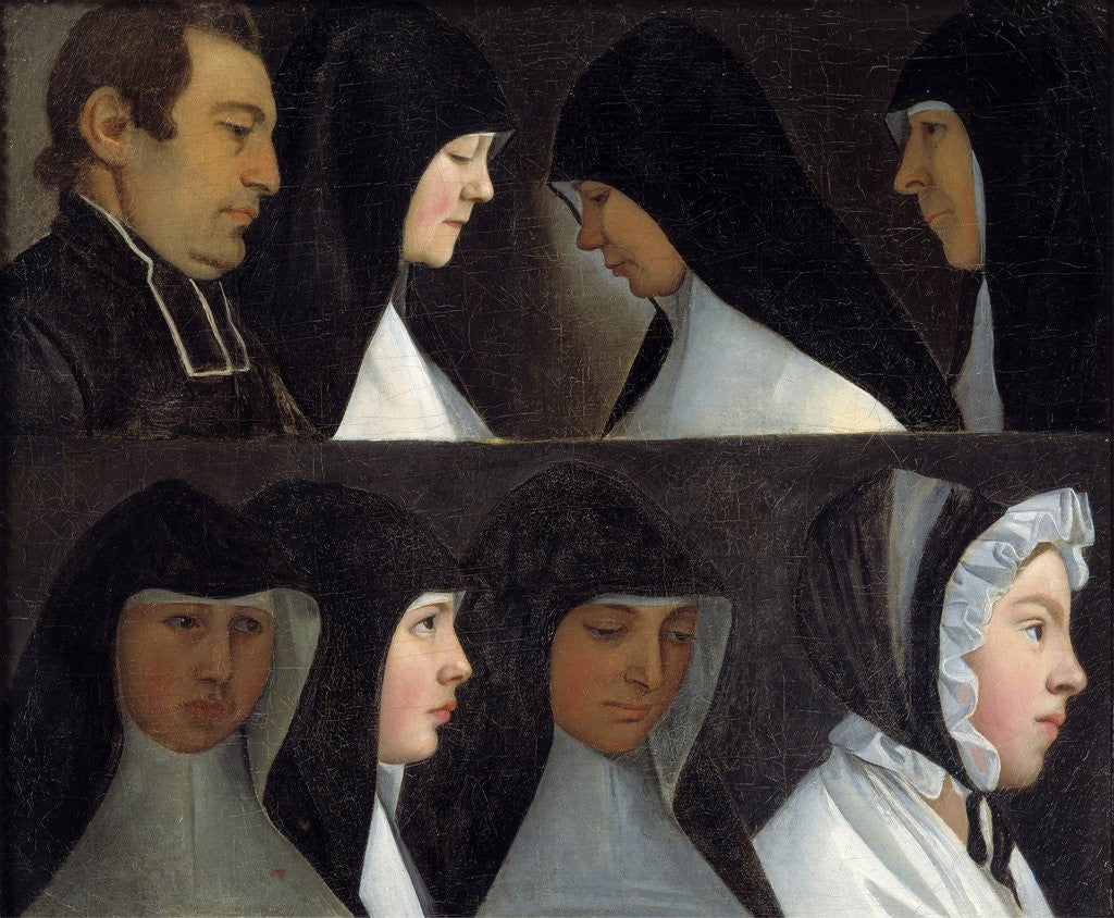 Detail of Religious postulants and novices of the Order of Saint Benedict by Anonymous