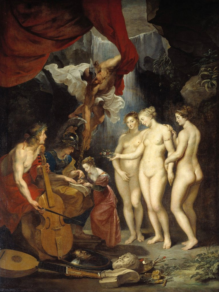 Detail of The Medici Cycle: The Education of Marie de Medici by Peter Paul Rubens