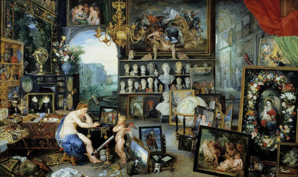 Detail of The Sight. Allegory of the five senses by Jan Brueghel the Elder