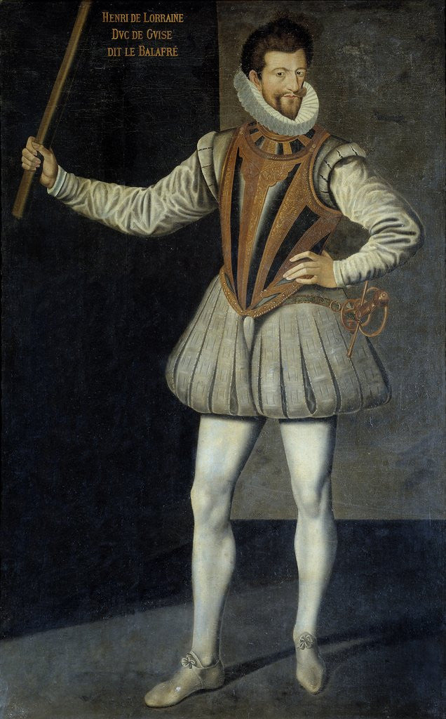 Detail of Portrait of Henry I Duke of Guise by Anonymous