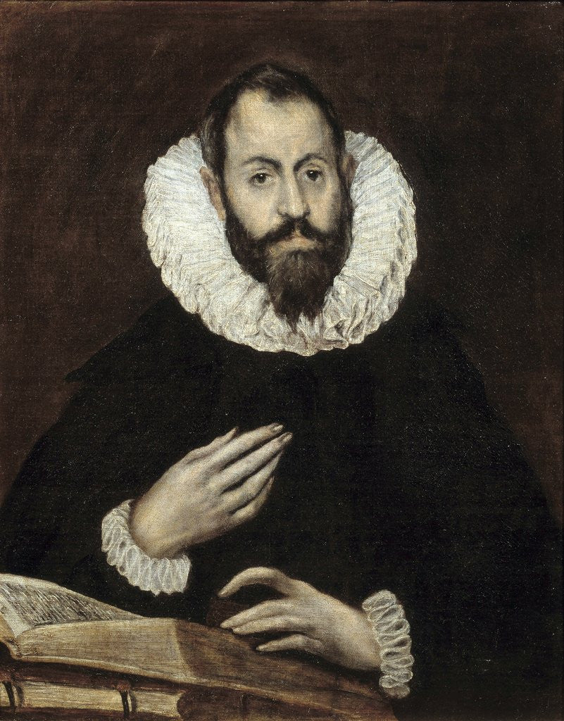 Detail of Portrait of a Man by El Greco