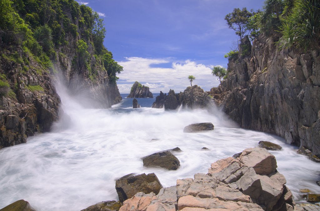 Detail of Powerful surf by Anonymous