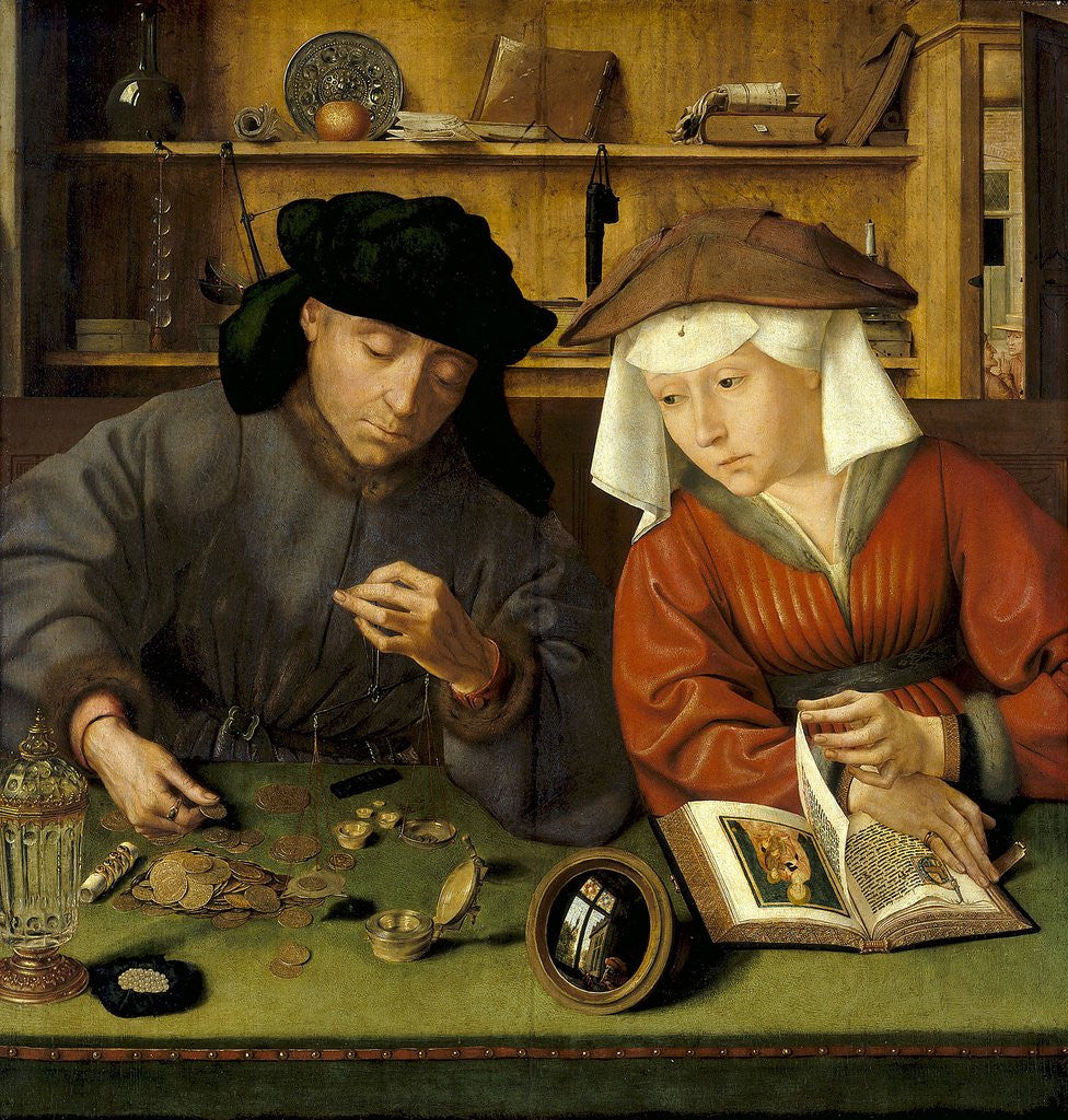 Detail of The Moneylender and His Wife by Quentin Massys