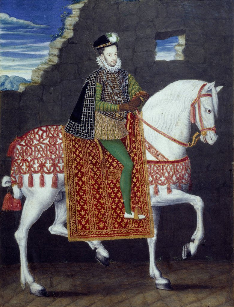 Detail of Equestrian portrait of Henry III, King of France by Anonymous