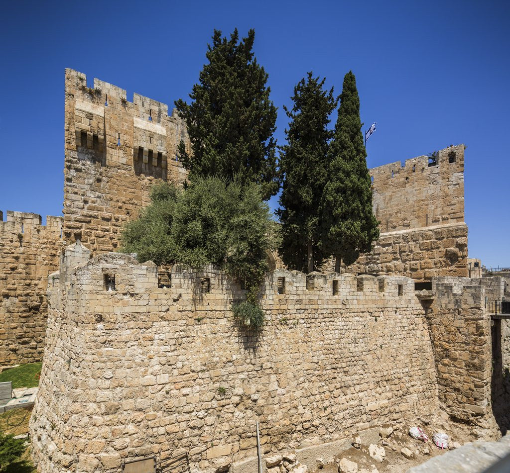 Detail of Old Town, the Tower of David (or Citadel of Jerusalem) by Anonymous