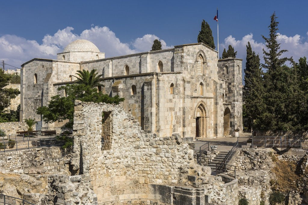 Detail of Old Town, Muslim Quarter, the Pool of Bethesda and the Church of St. Anne by Anonymous