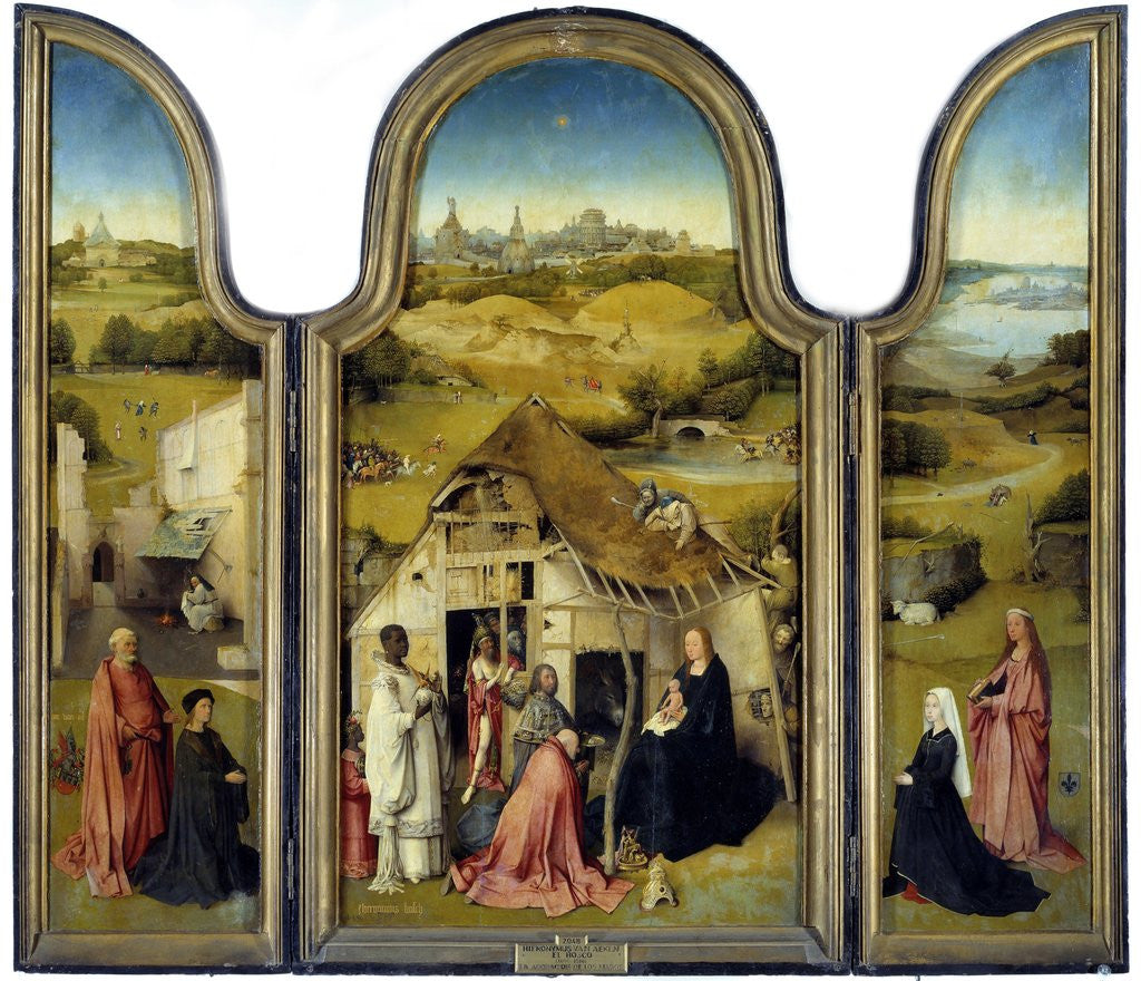 Detail of Adoration of the Magi or the Epiphany - by Hieronymus Bosch