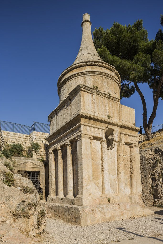 Detail of Kidron Valley, the Tomb of Absalom (also called Absalom's Pillar) by Anonymous