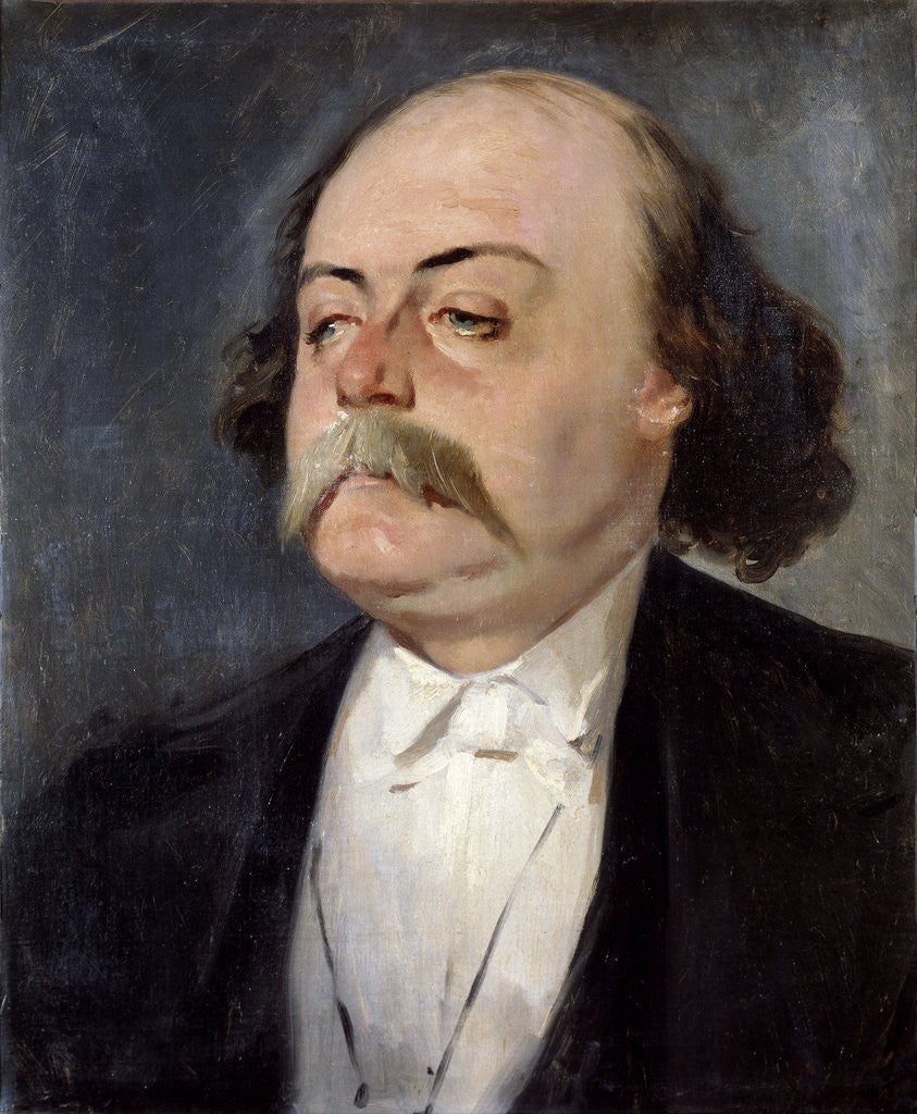 Detail of Portrait of Gustave Flaubert by Eugene Giraud