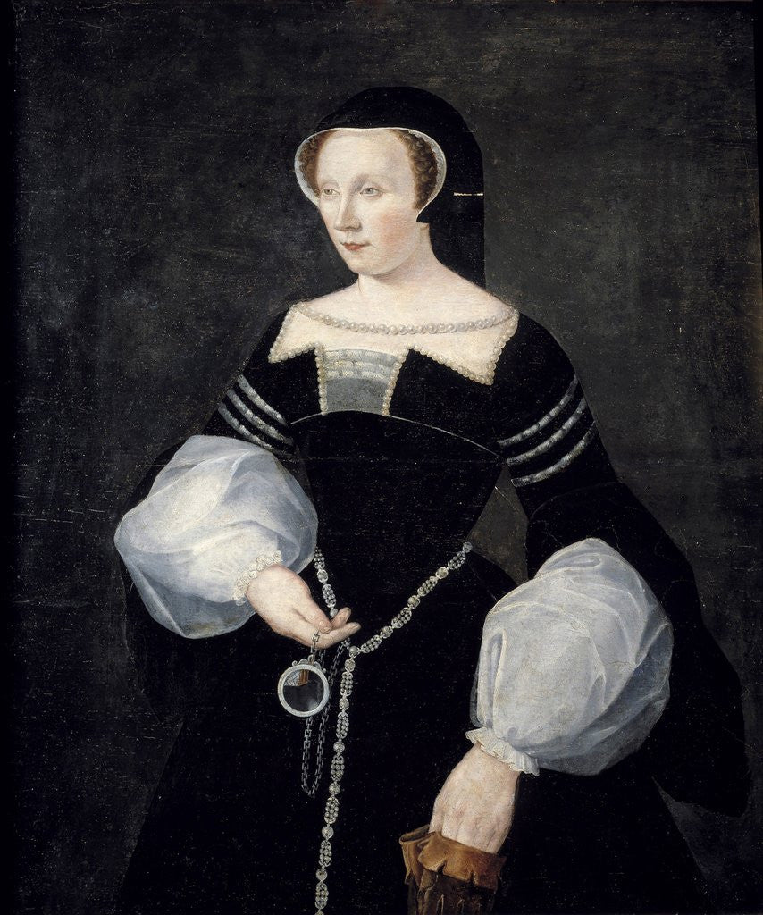 Detail of Portrait of Diane de Poitiers in mourning dress by Anonymous