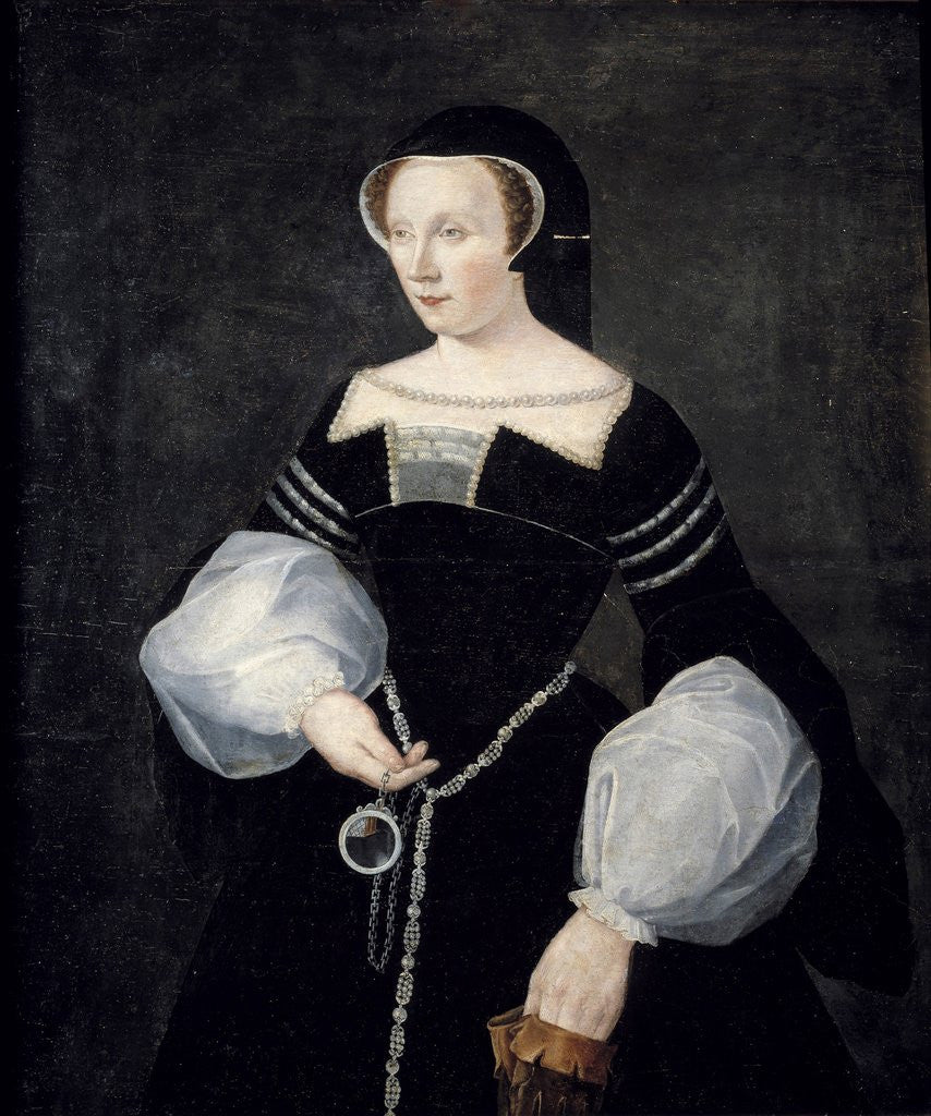 Detail of Portrait of Diane de Poitiers in mourning dress by Corbis