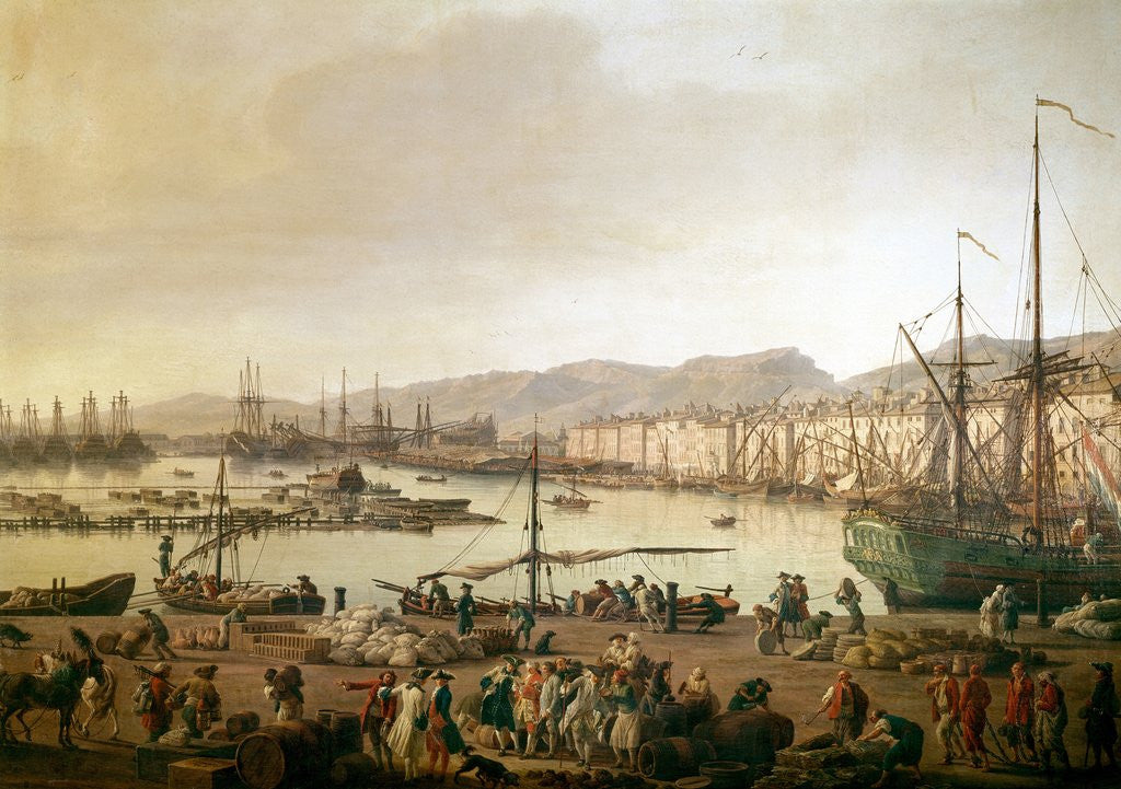 Detail of View of the Sea-Port of Toulon by Joseph Vernet