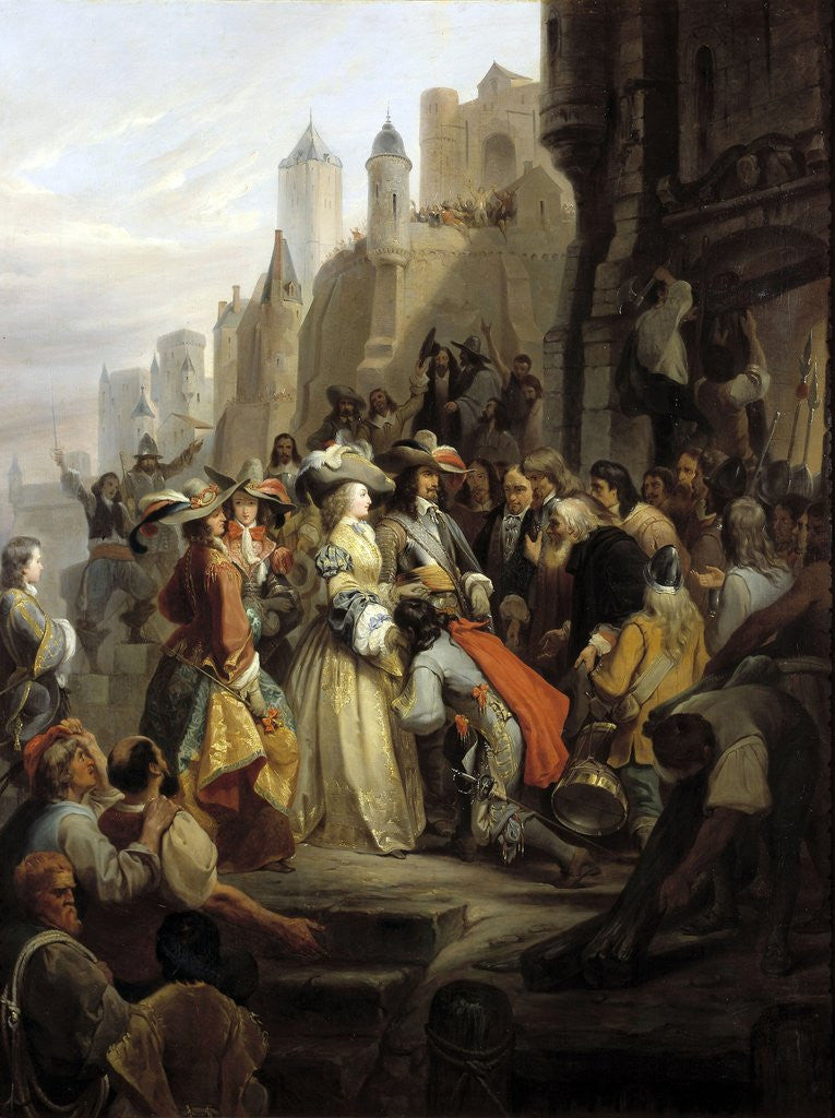 Detail of Entrance of Mademoiselle de Montpensier in Orleans by Alfred Johannot