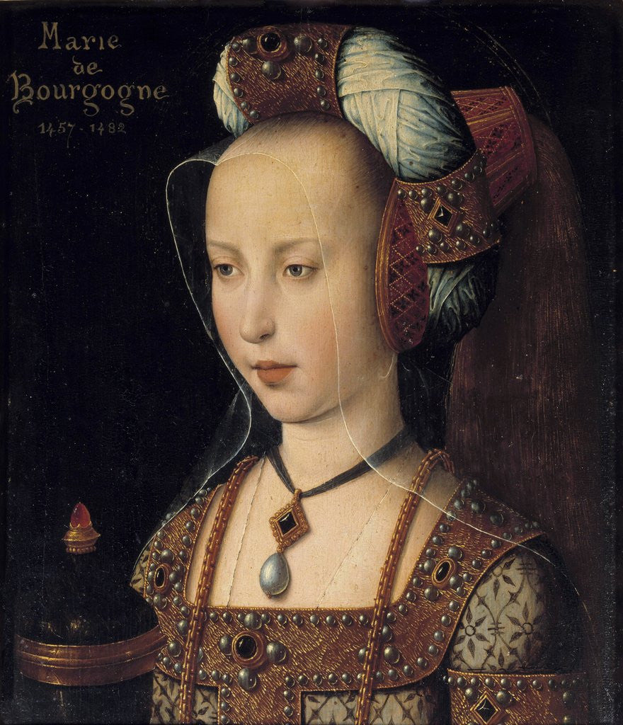 Detail of Portrait of the Duchess Mary of Burgundy by Anonymous