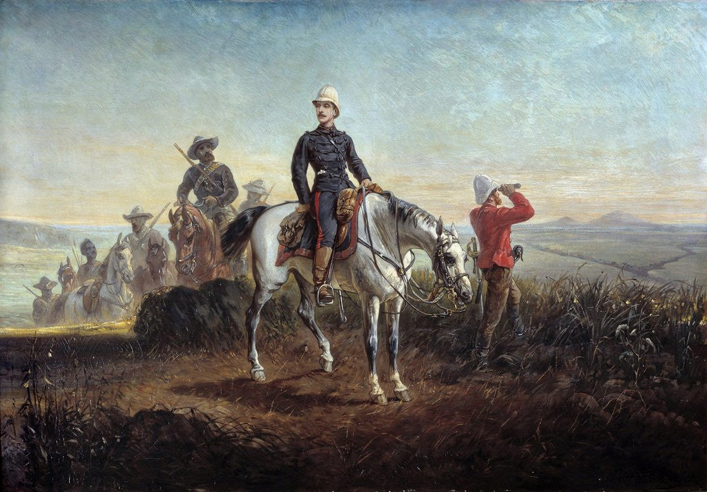 Detail of Portrait of Prince Eugene Louis Napoleon Bonaparte in Zululand by Olivier Pichat