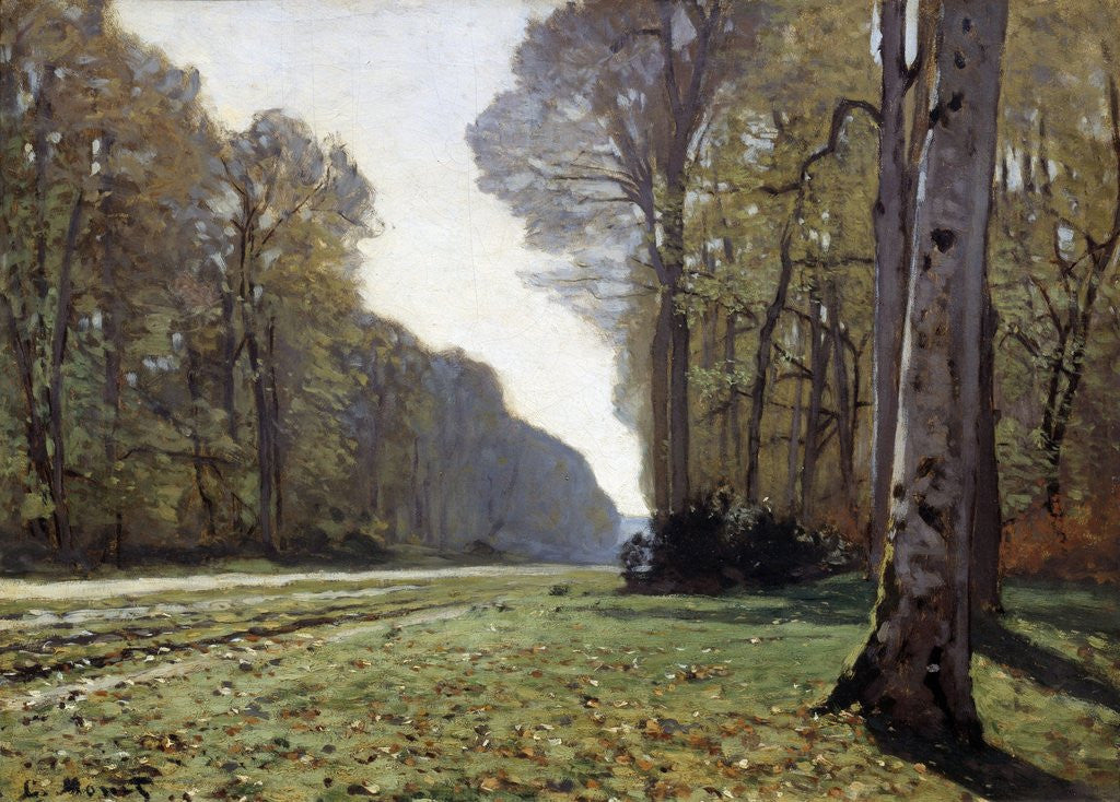 Detail of The Path of Chailly by Claude Monet