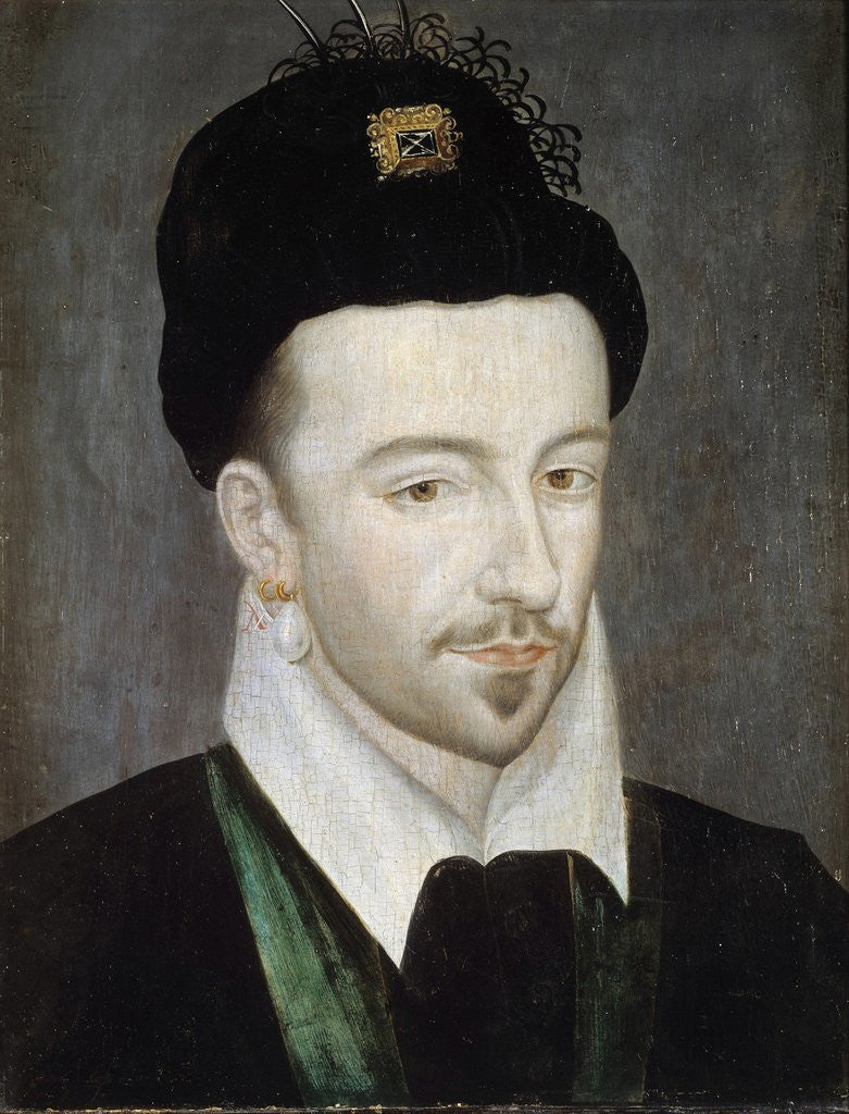 Detail of Portrait of King Henri III attributed to Jean Ducourt by Anonymous