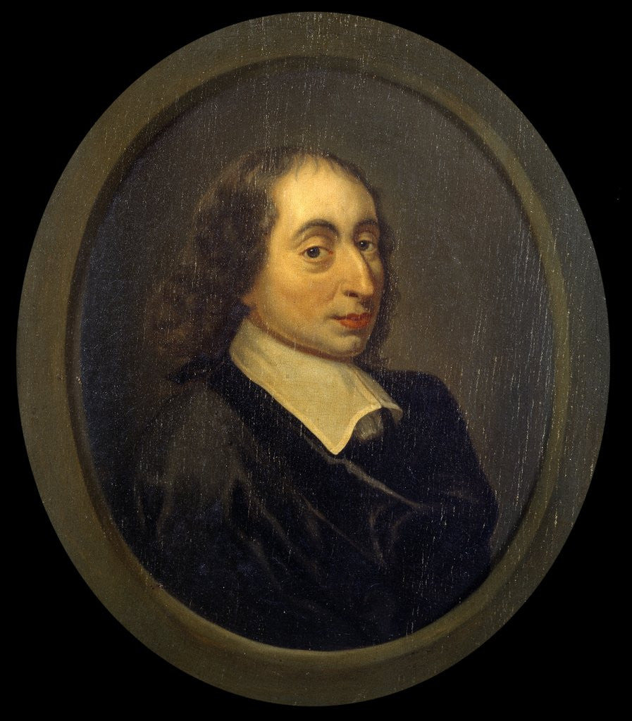 Detail of Portrait of Blaise Pascal by Anonymous
