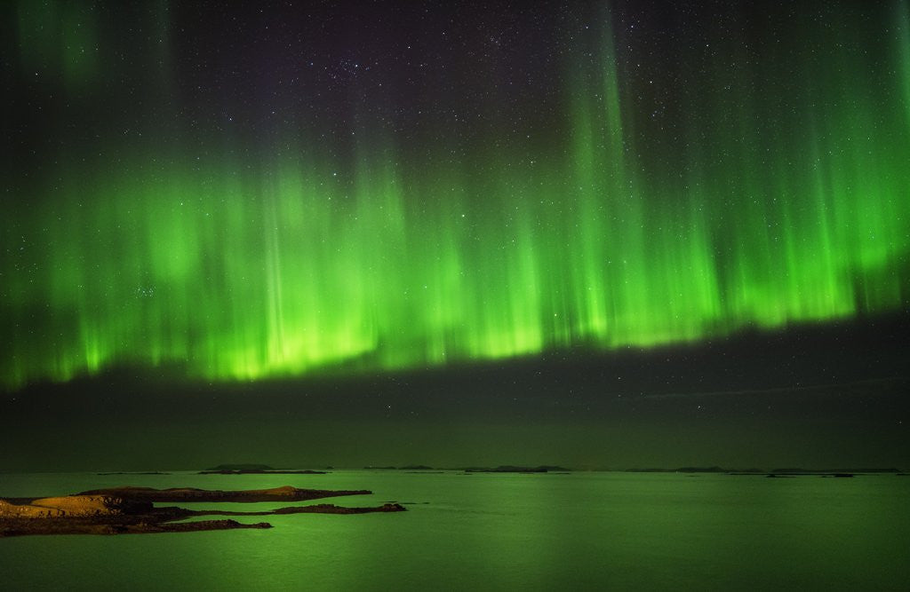 Detail of Aurora Borealis or Northern Lights, Iceland by Anonymous