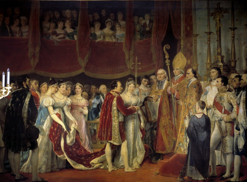 Detail of The marriage of Napoleon I and Archduchess Marie Louise de Habsburg-Lorraine by Georges Rouget