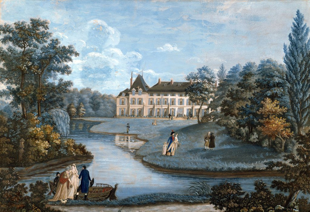 Detail of View of Malmaison Castle by Henri Courvoisier-Voisin