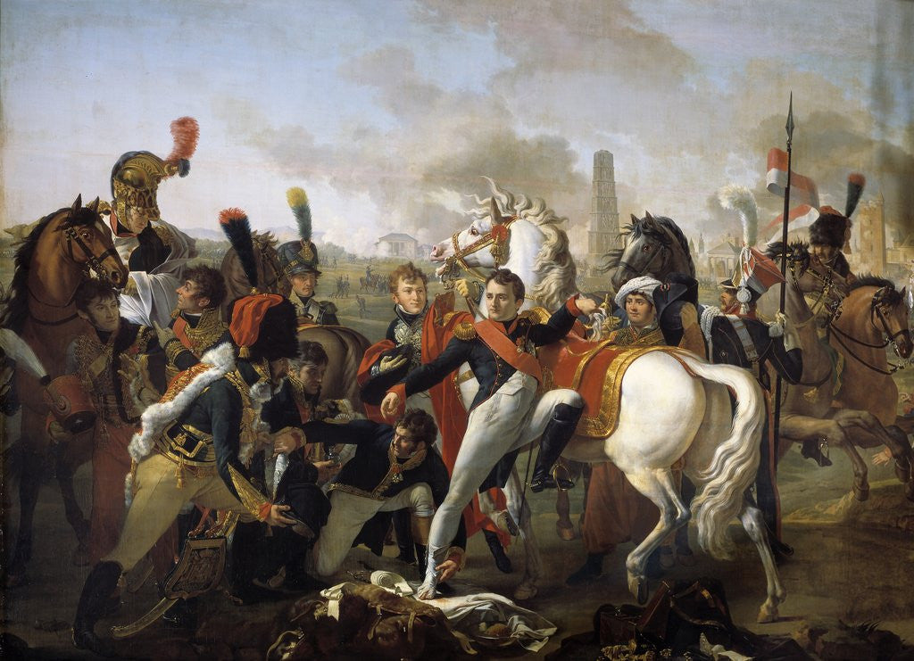 Detail of Napoleon I, injured in his foot, in front of Ratisbon by Claude Gautherot