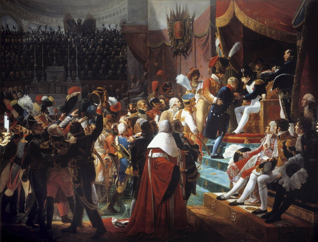 Detail of The first distribution of the Crosses of the Legion of Honor by Jean Baptiste Debret