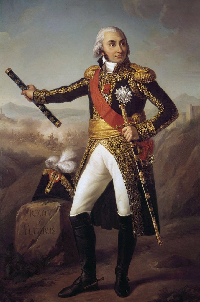 Detail of Portrait of Jean Baptiste, Comte Jourdan by Eugene-Louis Charpentier