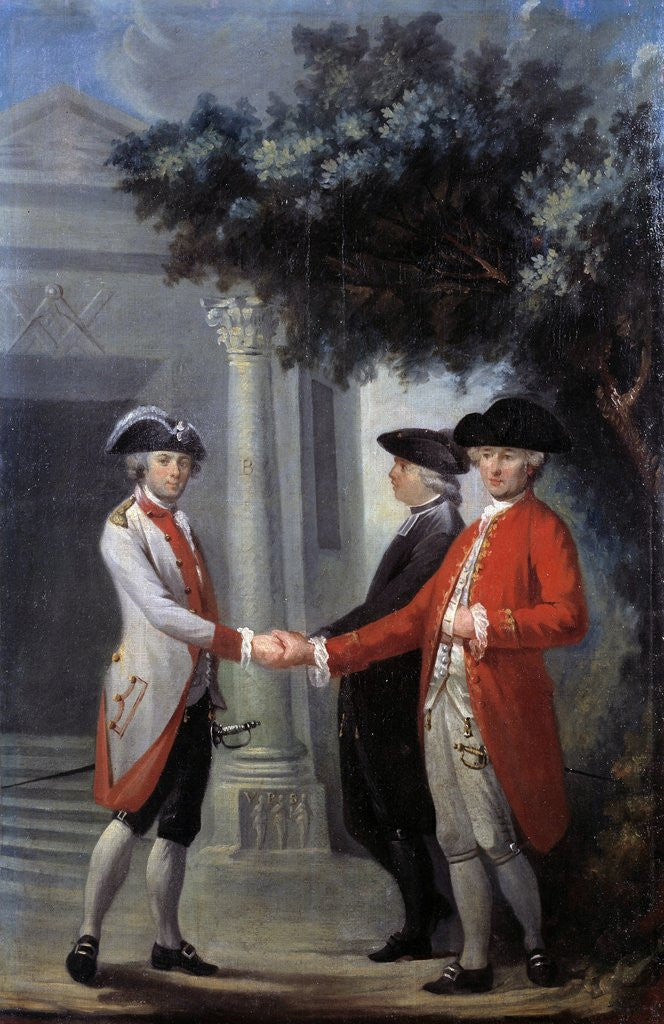 Detail of The Union of the three orders by Michel-Nicolas Perseval