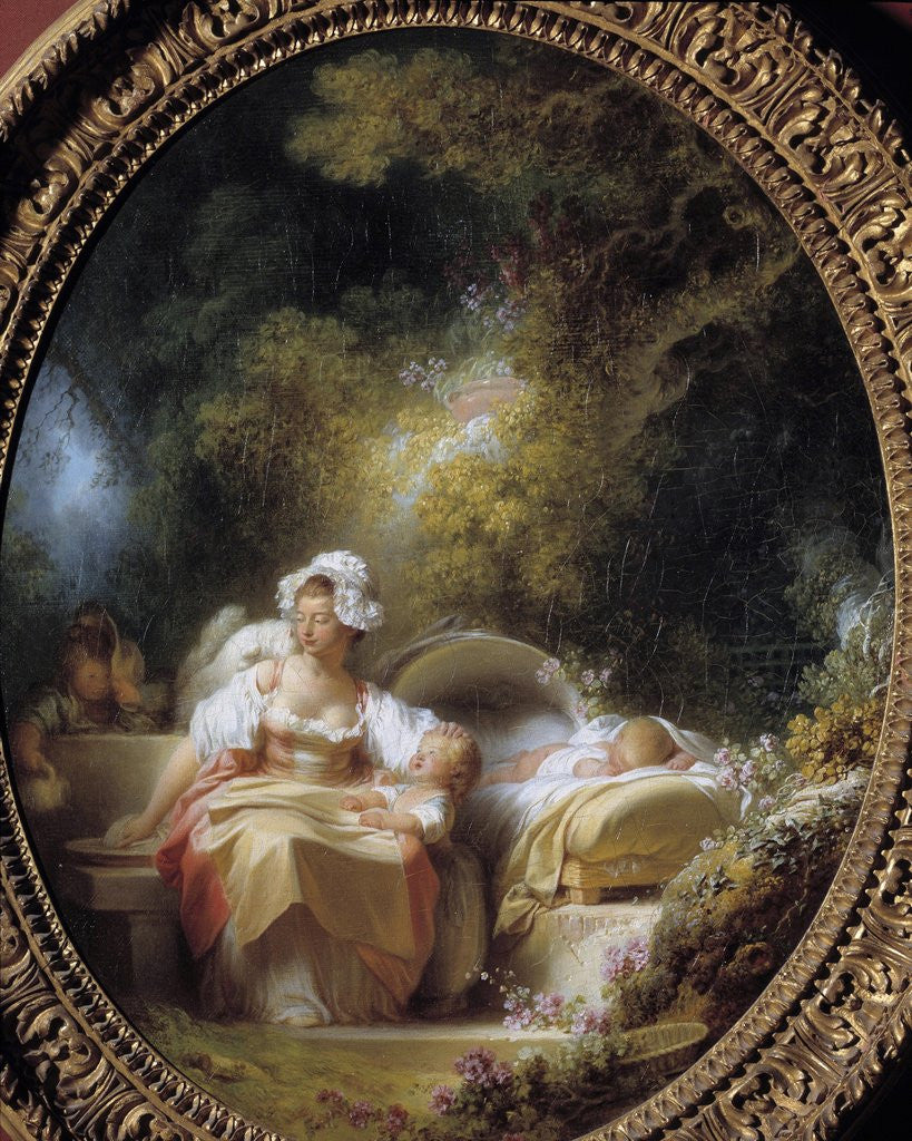 Detail of The Good Mother by Jean-Honore Fragonard