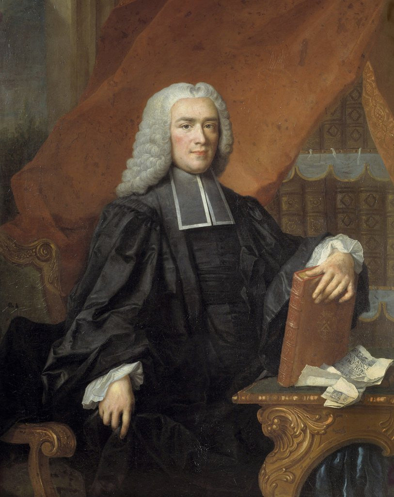 Detail of Portrait of Nicolas Rene Berryer by Jacques-Francois Delyen