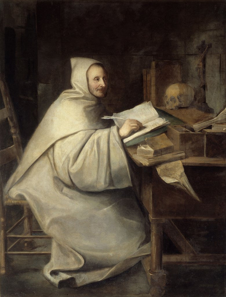 Detail of Portrait of Armand Jean Le Bouthillier de Rance by Hyacinthe Rigaud