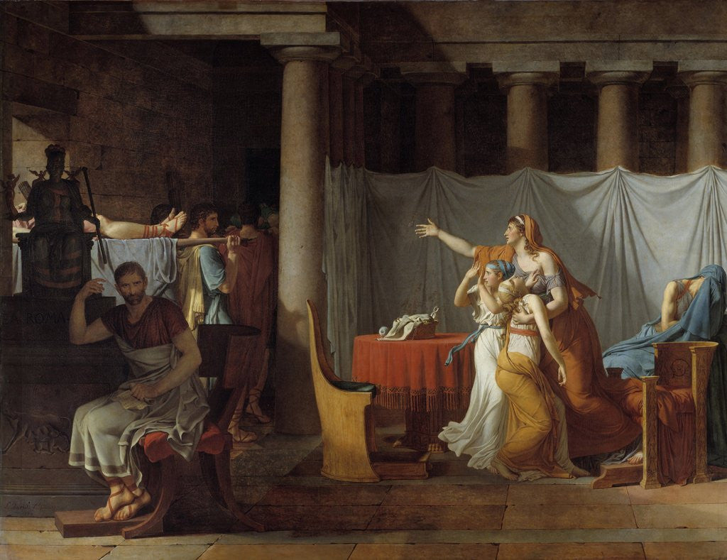 Detail of Lictors Bearing to Brutus the Bodies of his Sons by Jacques-Louis David