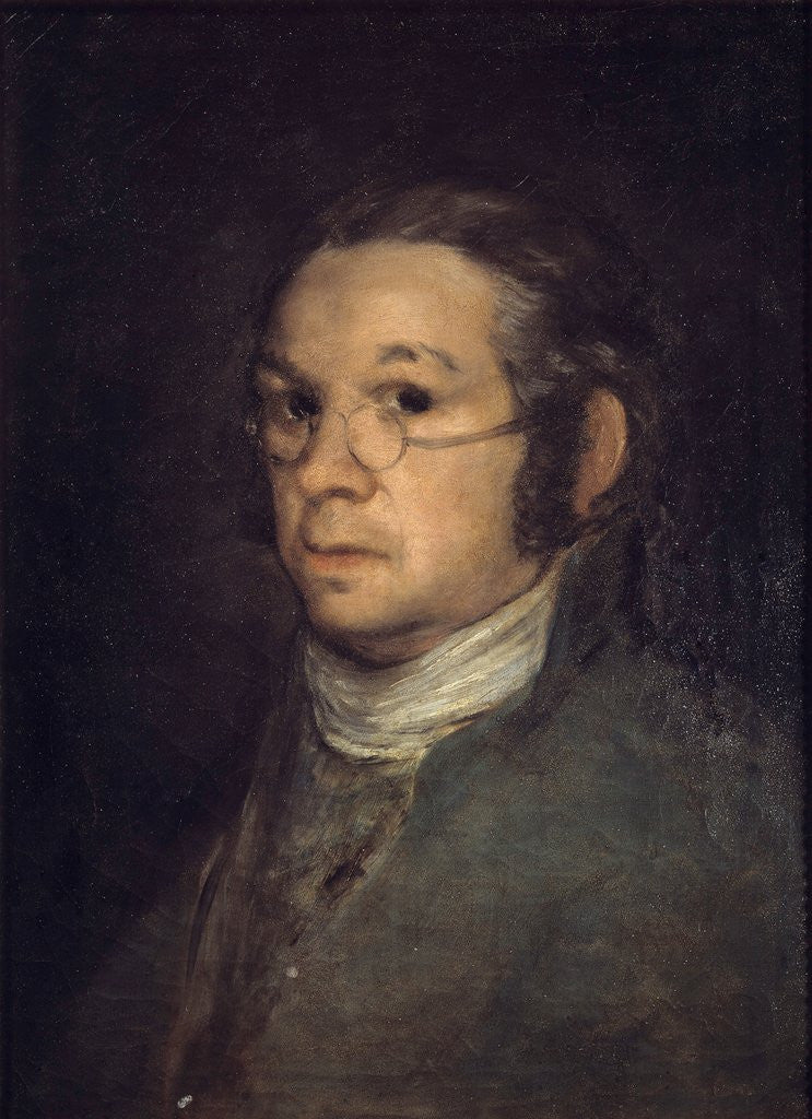 Detail of Self Portrait by Francisco de Goya y Lucientes