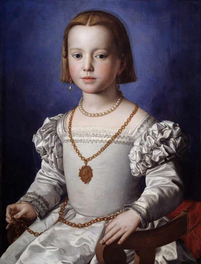Detail of Bia de' Medici by Agnolo Bronzino