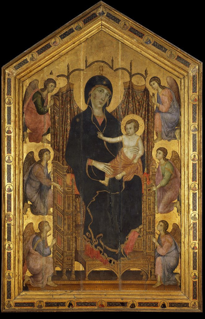 Detail of Rucellai Madonna by Duccio di Buoninsegna
