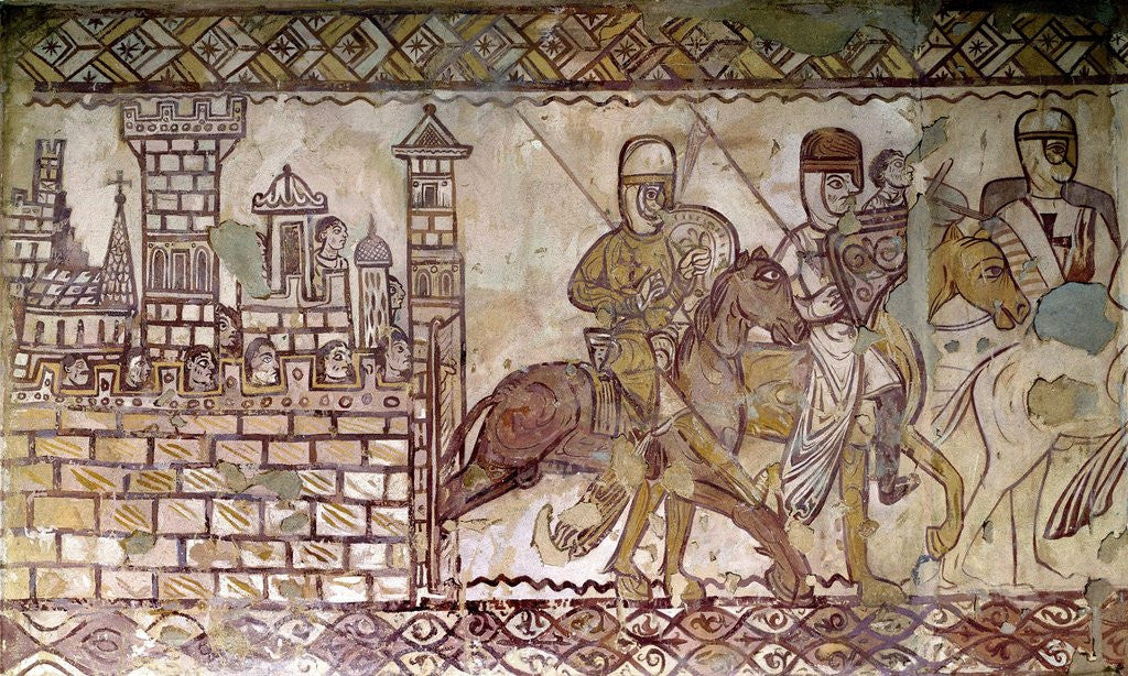 Detail of The departure for the Second Crusade, 12th century by Corbis
