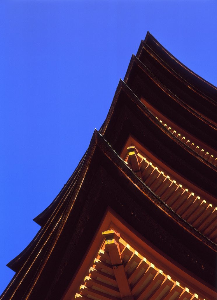 Detail of View from below of Kiyomizu Temple, Kyoto, Kyoto Urban Prefecture, Kinki Region, Honshu, Japan by Anonymous