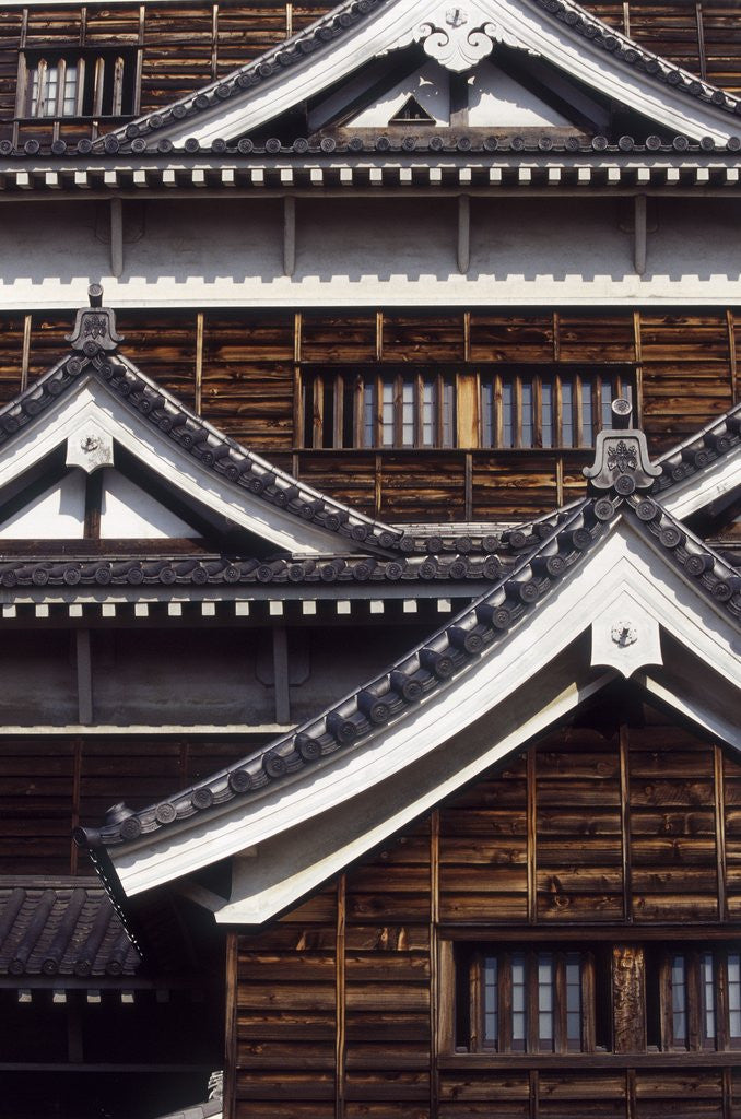 Detail of View of Hiroshima Castle, Hiroshima, Hiroshima Prefecture, Chugoku Region, Honshu, Japan by Anonymous