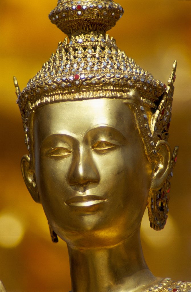 Detail of View of Kinnara Figure, Wat Phra Kaeo, Bangkok, Thailand by Anonymous